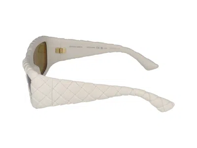 Shop Bottega Veneta Sunglasses In White White Brown