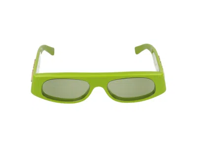 Shop Gucci Sunglasses In Green Green Green