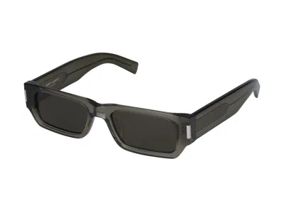 Shop Saint Laurent Sunglasses In Brown Brown Grey