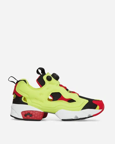 Reebok Instapump Fury X Gtx Black/acid Yellow/vector Red Men's High Shoe In Yellow