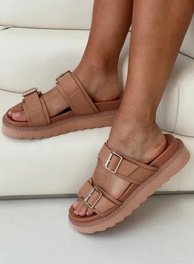 Shop Princess Polly Ma Belle Sandals In Tan