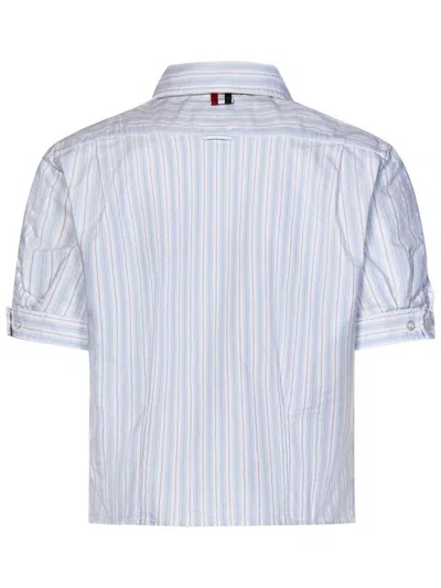 Shop Thom Browne Shirt In Clear Blue