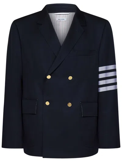 Shop Thom Browne Thome Browne Blazer In Blue