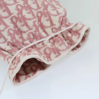Shop Dior Trotter Pink Cotton Clutch Bag ()