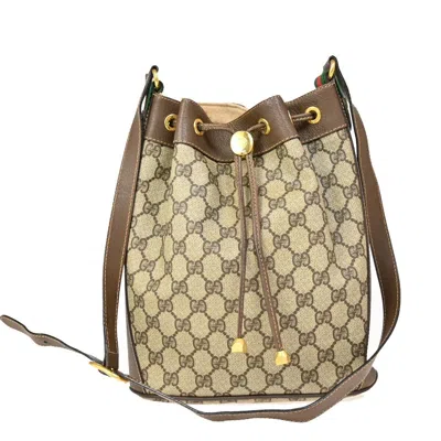 Shop Gucci Ophidia Sac Sceau Beige Canvas Shoulder Bag ()