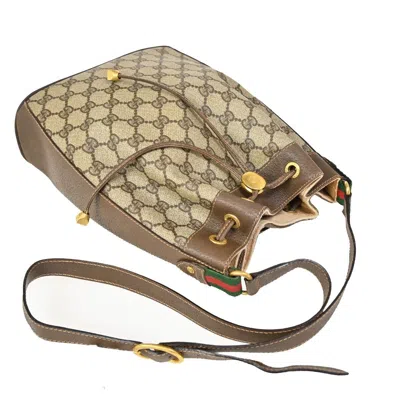 Shop Gucci Ophidia Sac Sceau Beige Canvas Shoulder Bag ()