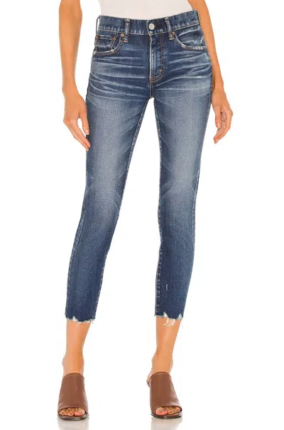 Shop Moussy Tyrone Skinny Jeans In Blue
