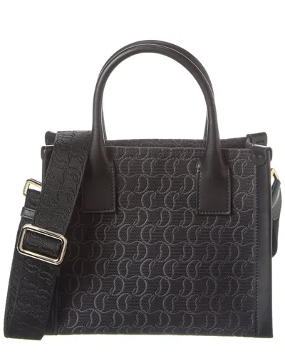 Shop Christian Louboutin By My Side Canvas & Leather Tote In Black