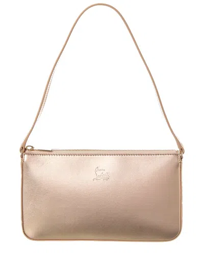 Shop Christian Louboutin Loubila Leather Pouch In Pink