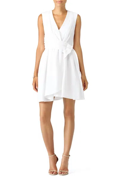 Shop Carven Swift Sash Dress In White