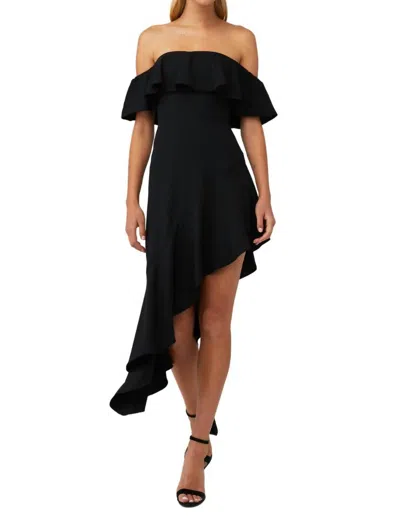 Shop Amanda Uprichard Camellia Dress In Black