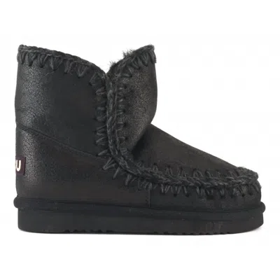 Shop Mou Women's Eskimo 18 Boot In Cracked Black/grey In Multi