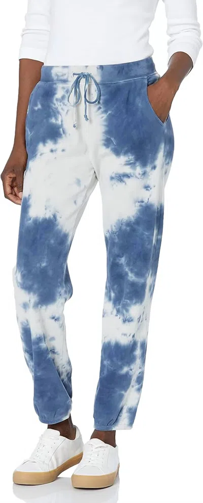 Shop Velvet By Graham & Spencer Women's Tye Dye Sweatpants In Navy In Blue