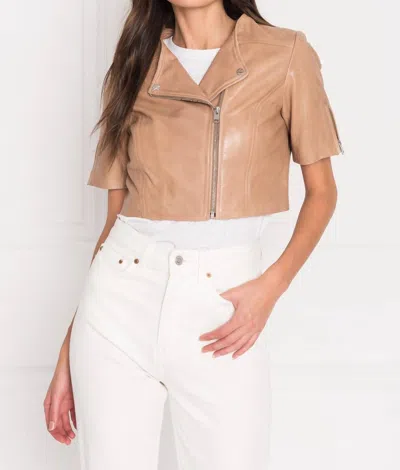Shop Lamarque Kirsi Jacket In Camel In Brown