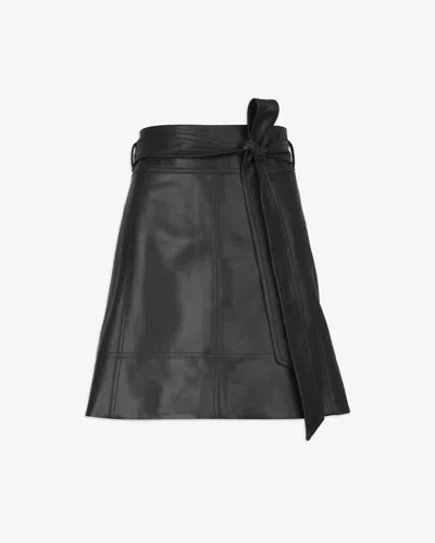Shop Tanya Taylor Courtney Mini Skirt In Black