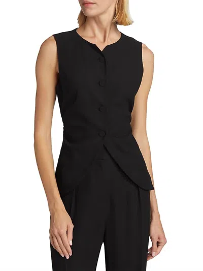 Shop Derek Lam 10 Crosby Henriette Tailored Vest In Black