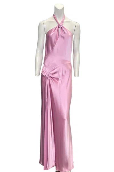 Shop Issue New York Satin Gown In Light Pink