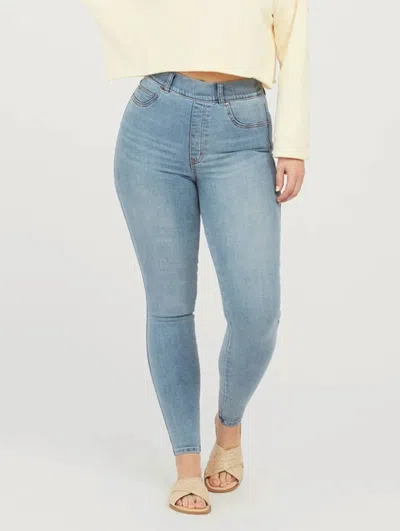 Shop Spanx Ankle Skinny Jeans In Light Vintage In Multi