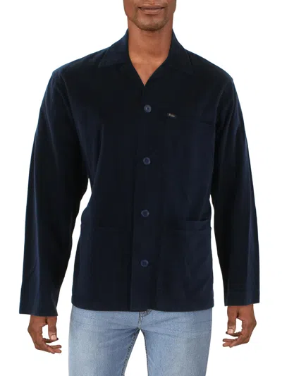 Shop Polo Ralph Lauren Mens Utility Long Sleeve Button-down Shirt In Blue