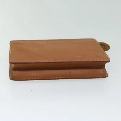 Pre-owned Louis Vuitton Pochette Homme Brown Leather Clutch Bag ()