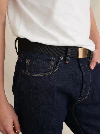 Alex Mill Solid Web Belt In Black