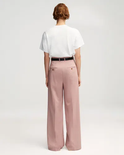 Shop Argent Preorder: Pleated Trouser In Pink