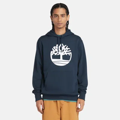 Shop Timberland Tree Logo Hoodie In Multi