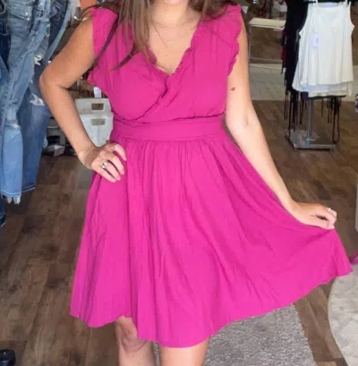 Shop Bibi Cassandra Dress In Fuchsia In Pink