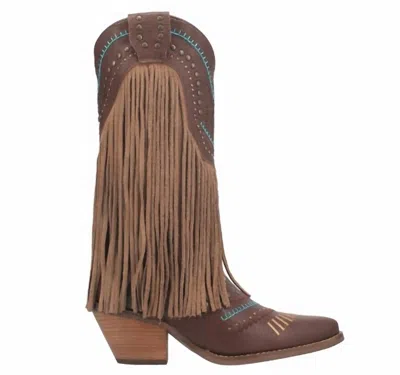 Shop Dingo Women's Gypsy Leather Boots In Brown