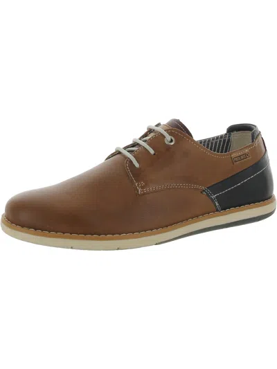 Shop Pikolinos Jucar Mens Leather Comfort Oxfords In Brown