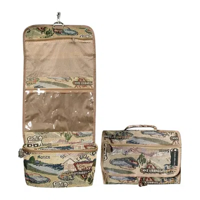 Route 66 Women's Tapestry Cosmetic Rollout Case In Multi In Multi