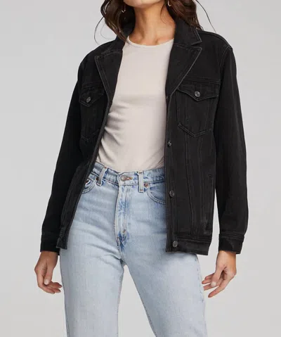 Saltwater Luxe Stevie Jacket In Washed Black In Black