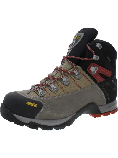 Shop Asolo Fugitive Gtx Mens Suede Water Resistant Hiking Boots In Multi