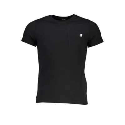 Shop K-way Cotton Men's T-shirt In Black