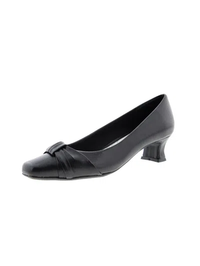 Easy Street Eloise Womens Slip On Embellished Pumps In Black