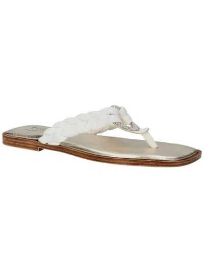 Shop Tuscany By Easy Street® Coletta Womens Leather Thong Sandals In White