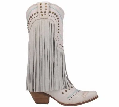 Shop Dingo Women's Gypsy Leather Boots In White