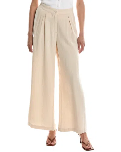 Shop Luxe Always Linen-blend Pant In Beige