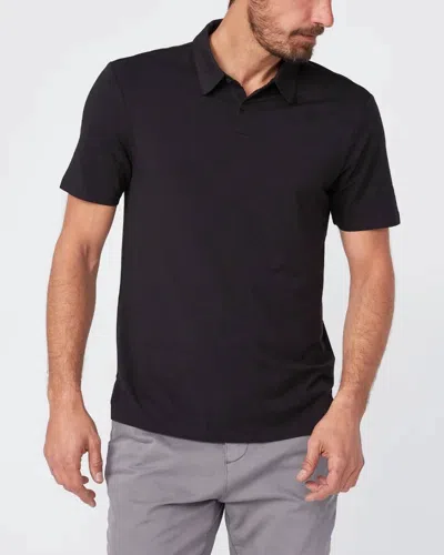 Shop Paige Men's Burke Polo Shirt In Black