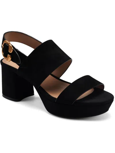 Shop Aerosoles Carimma Womens Suede Platform Sandals In Black