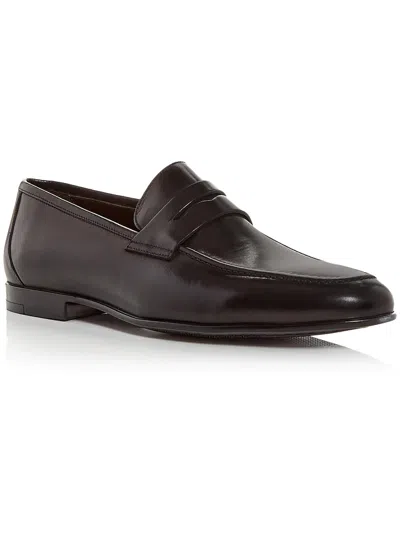 Shop To Boot New York Portofino Mens Faux Leather Loafers In Black