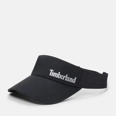Shop Timberland Reflective Logo Visor In Black