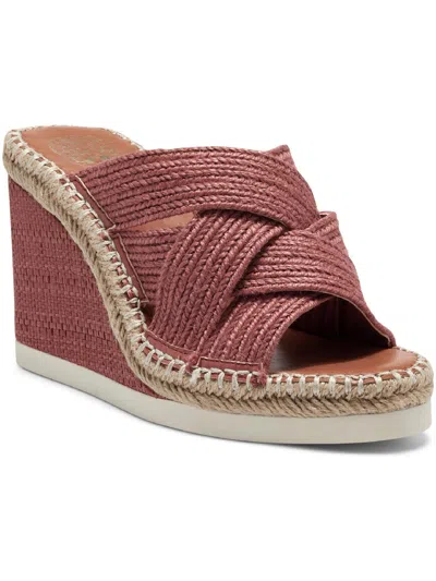 Shop Vince Camuto Bailah Womens Woven Espadrille Wedge Sandals In Multi