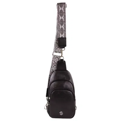 Simply Southern Women's Leather Sling Bag In Black In Black