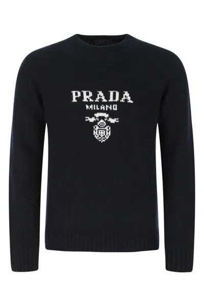 Shop Prada Knitwear In Blue