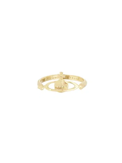 Shop Vivienne Westwood "vendome" Ring In Gold