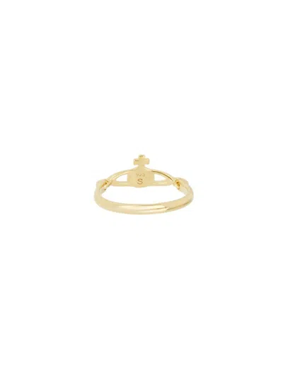 Shop Vivienne Westwood "vendome" Ring In Gold