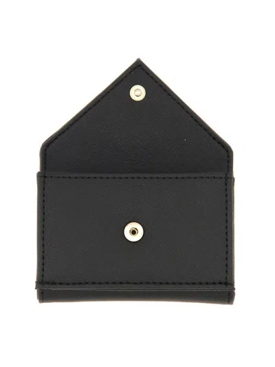 Shop Vivienne Westwood Leather Wallet In Black