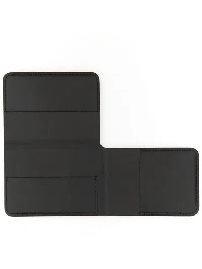 Shop Jil Sander Folding Card Holder In Black