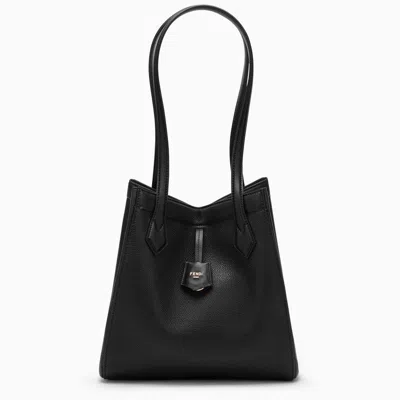 Shop Fendi Origami Medium Convertible Bag In Black Leather Women In Multicolor